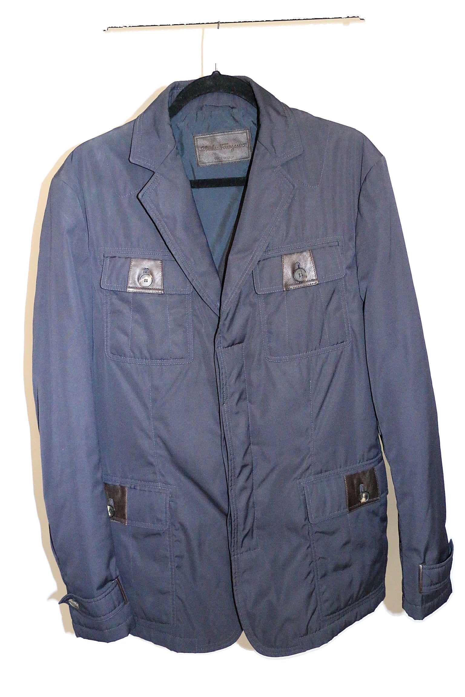 Ferragamo Nylon Jacket with Pockets
