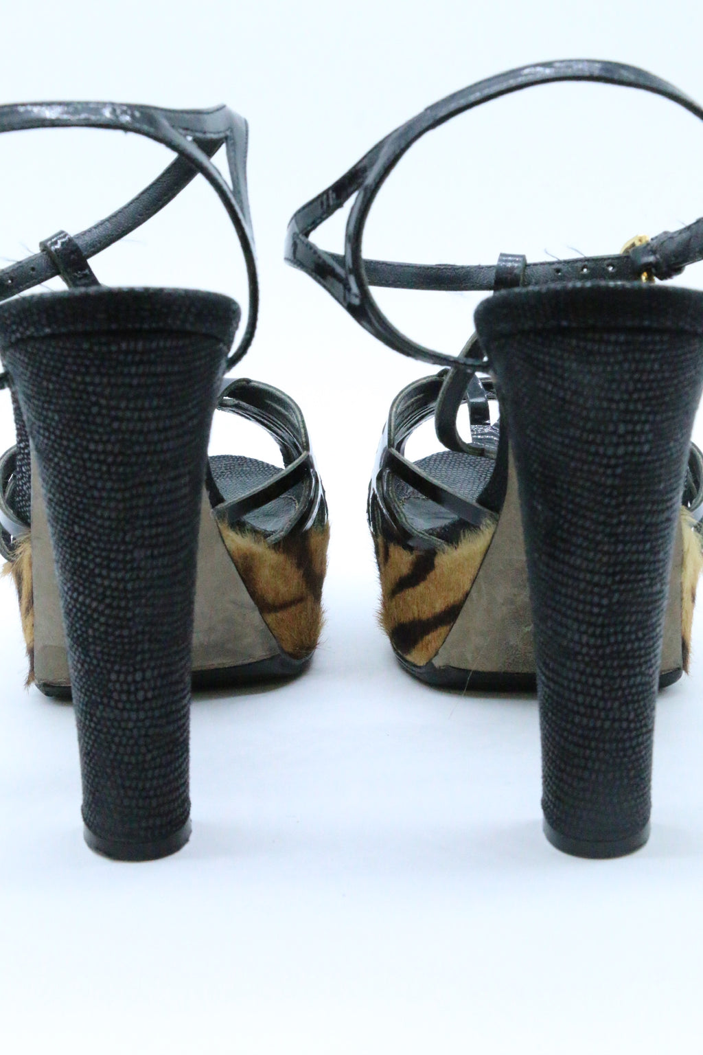 Sergio Rossi Animal Print Platforms