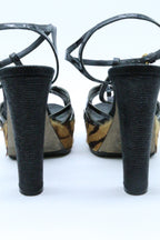 Sergio Rossi Animal Print Platforms