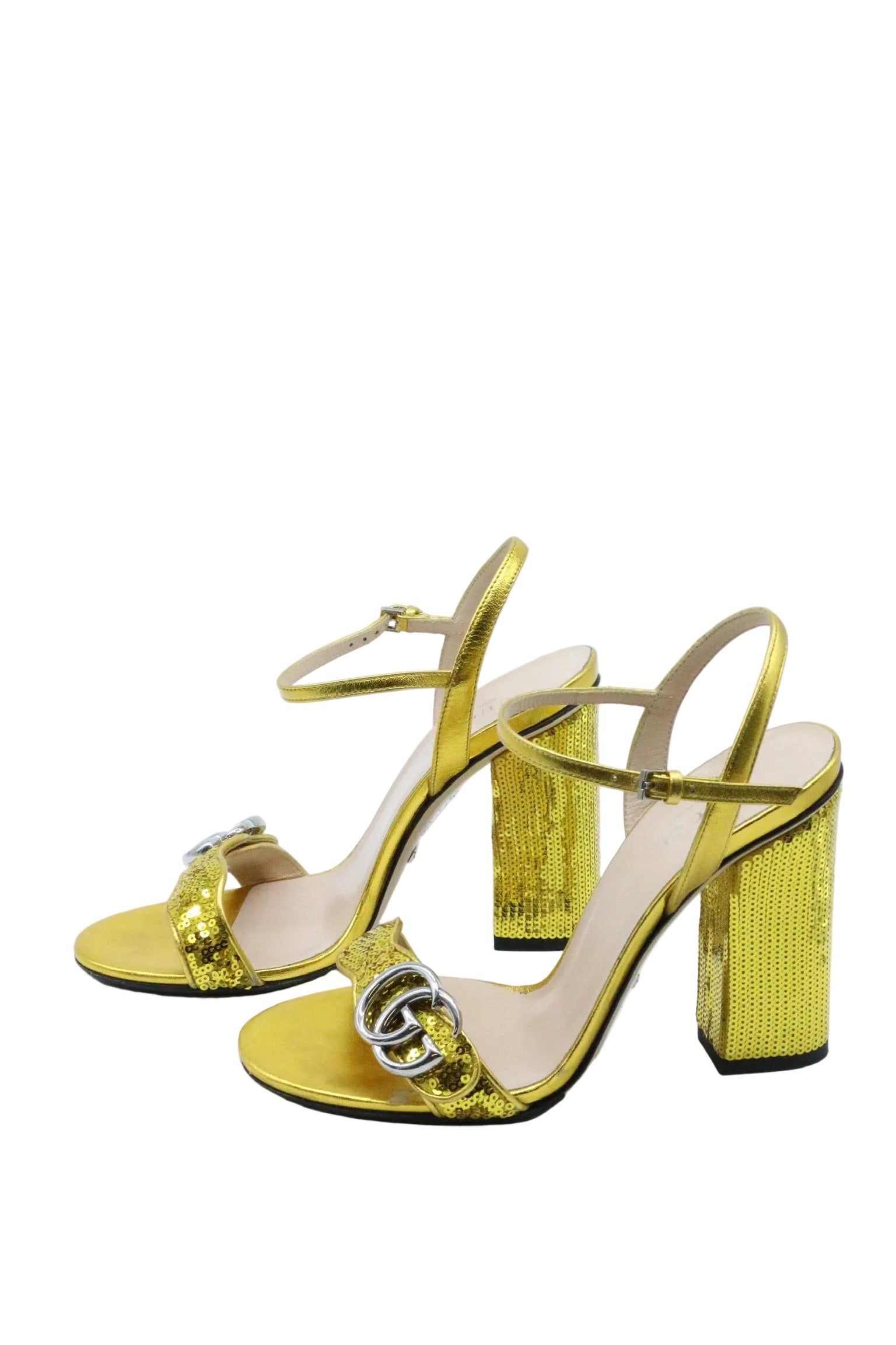 Gucci Sequins Leather Sandals