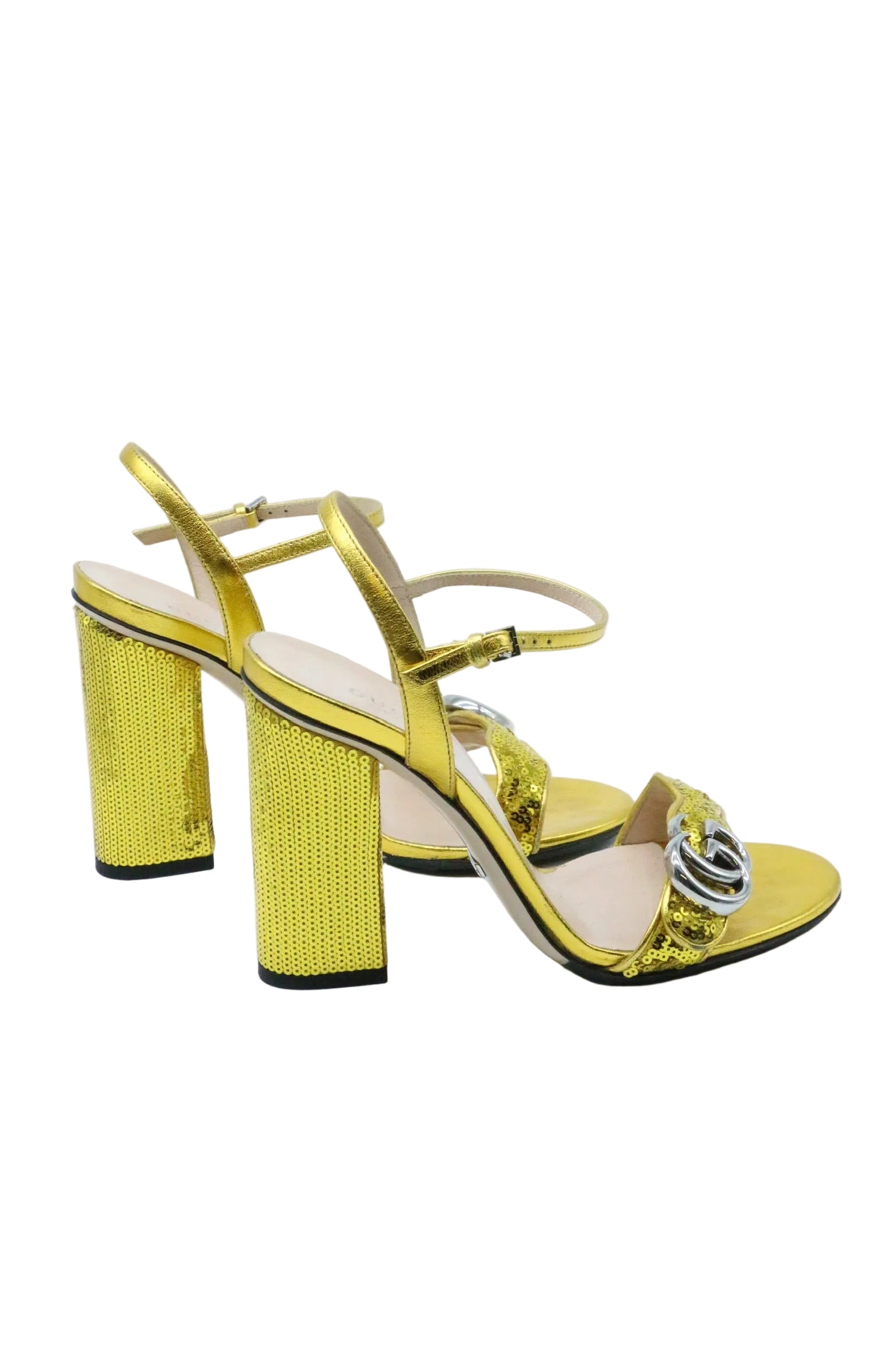 Gucci Sequins Leather Sandals