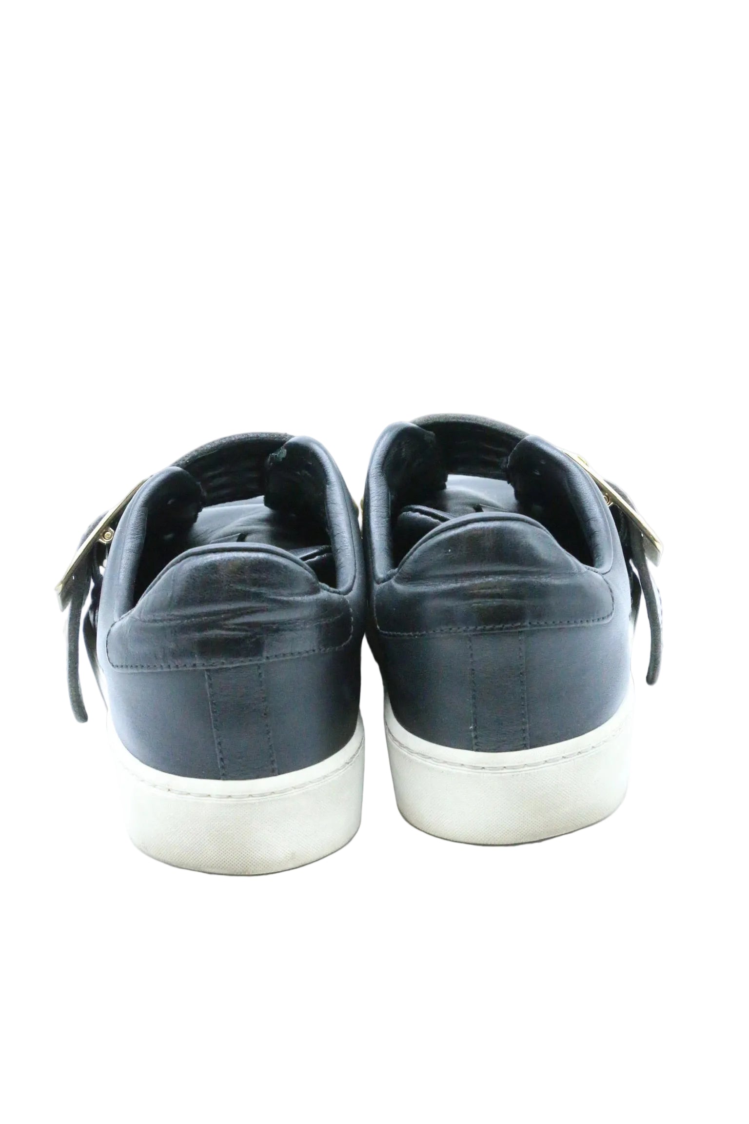 Burberry Leather Studded Slip On Sneakers