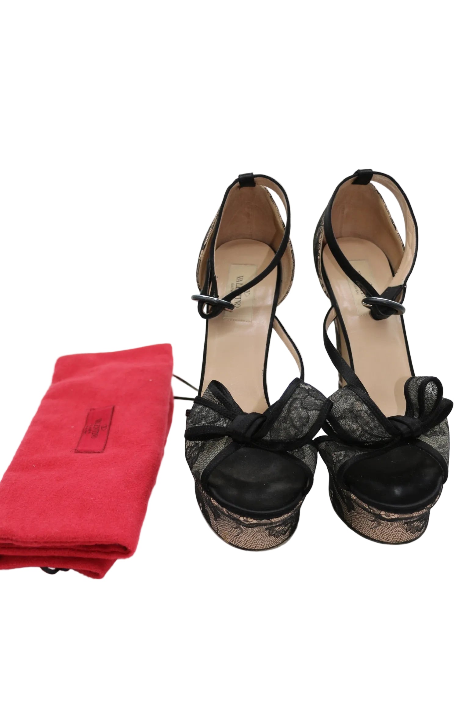 Valentino Lace Bow Heels