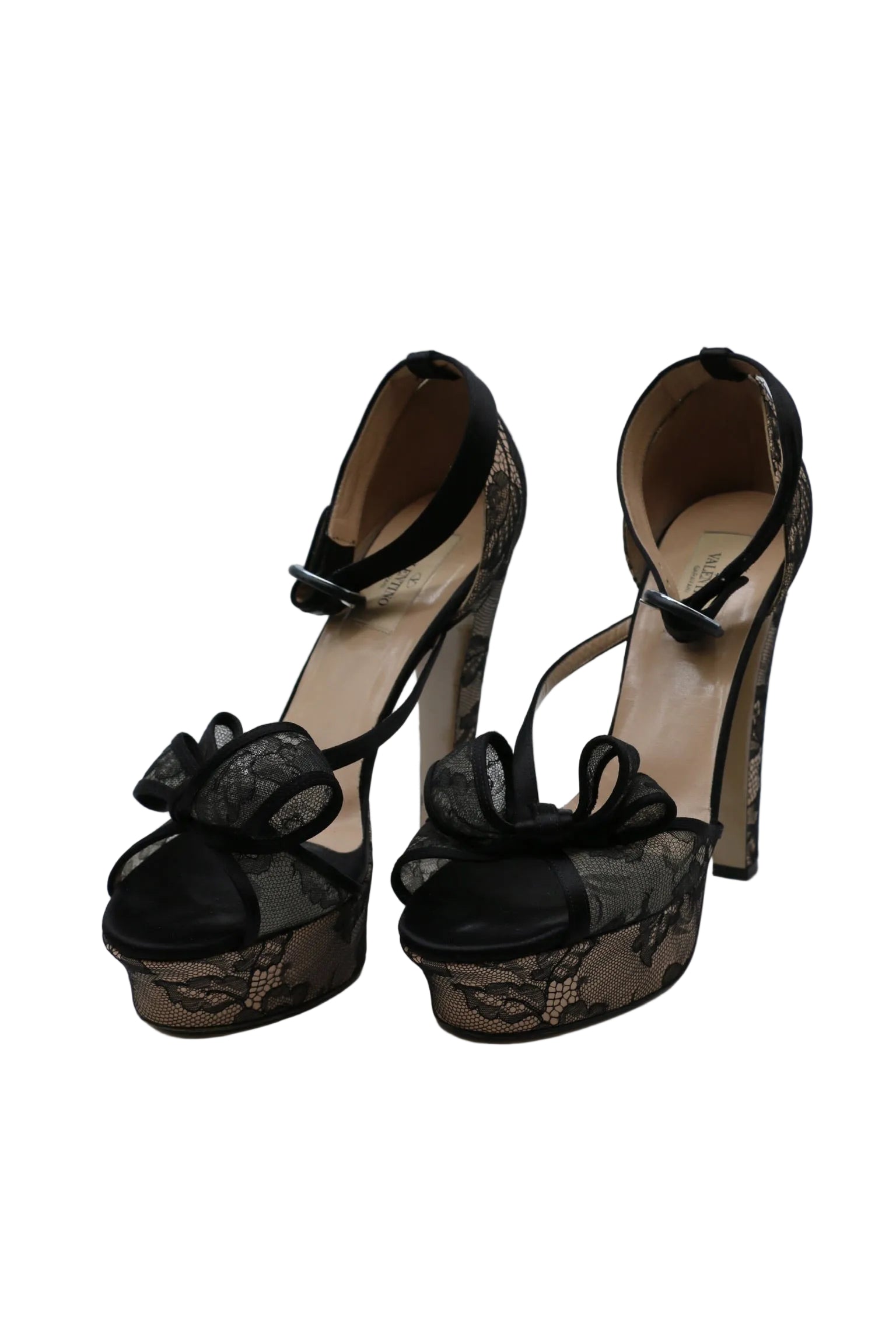 Valentino Lace Bow Heels