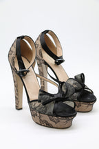 Valentino Lace Bow Heels