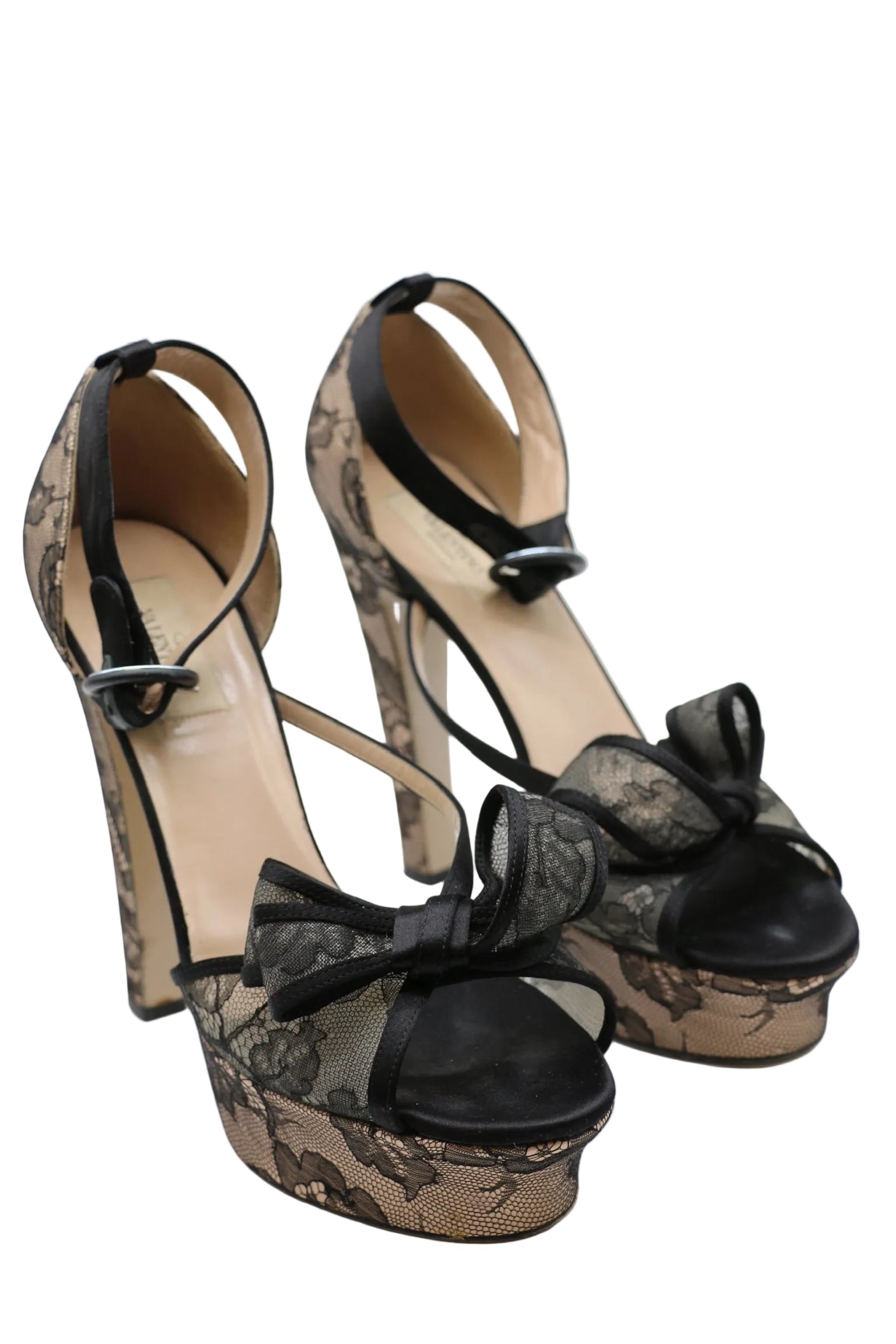 Valentino Lace Bow Heels