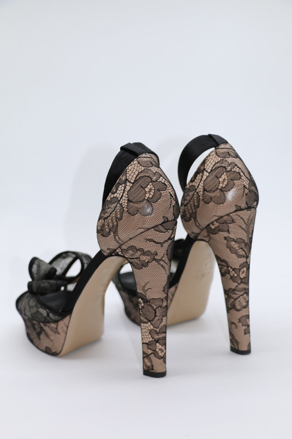 Valentino Lace Bow Heels