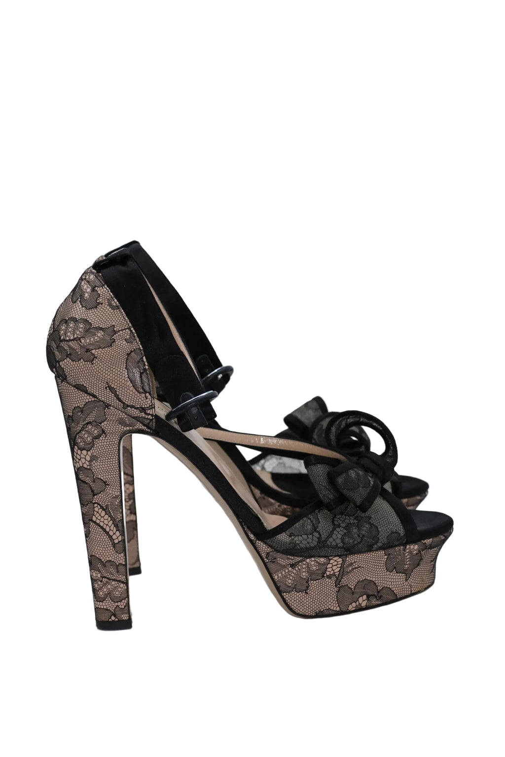 Valentino Lace Bow Heels