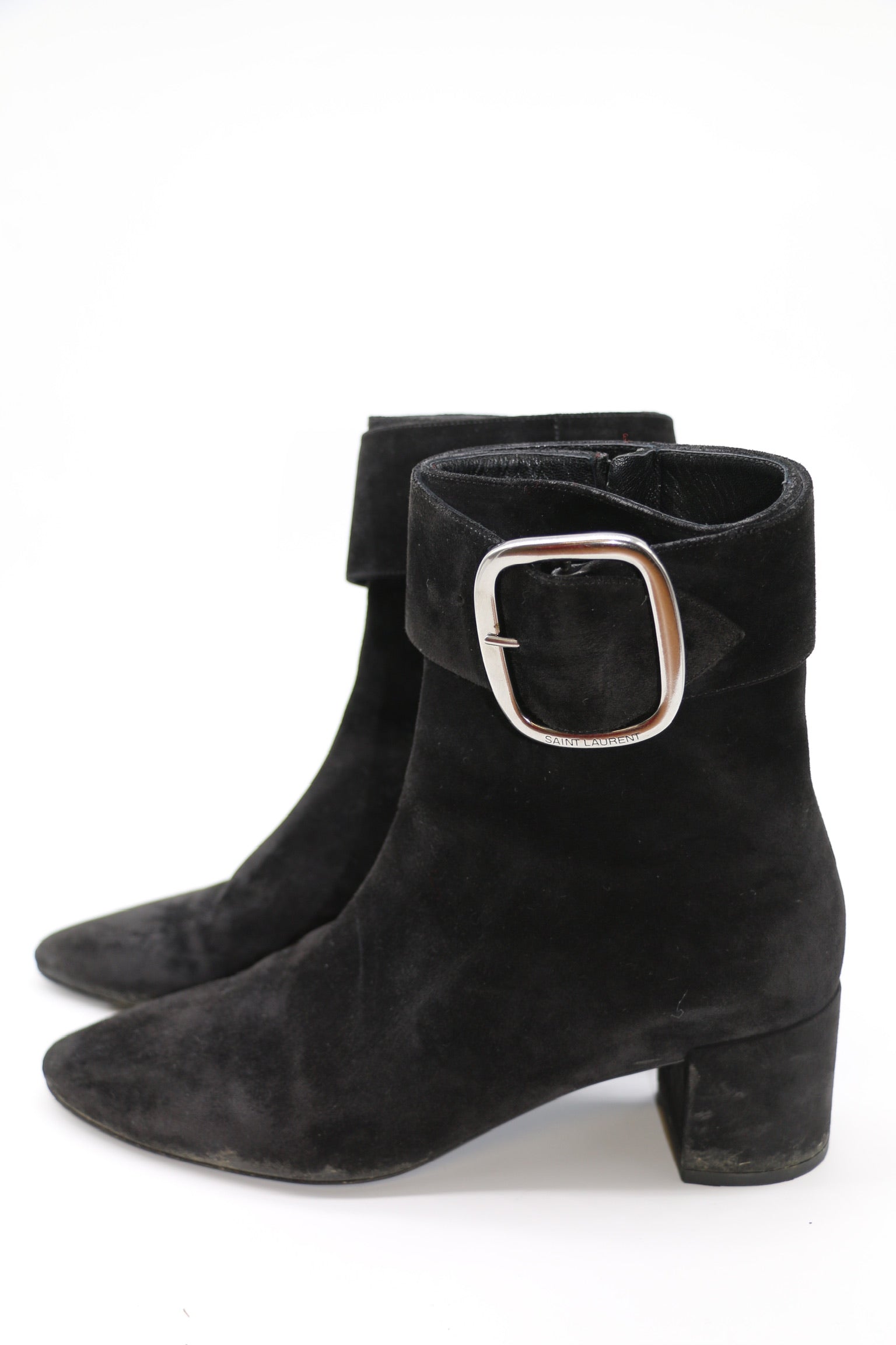 Saint Laurent Suede Ankle Boots