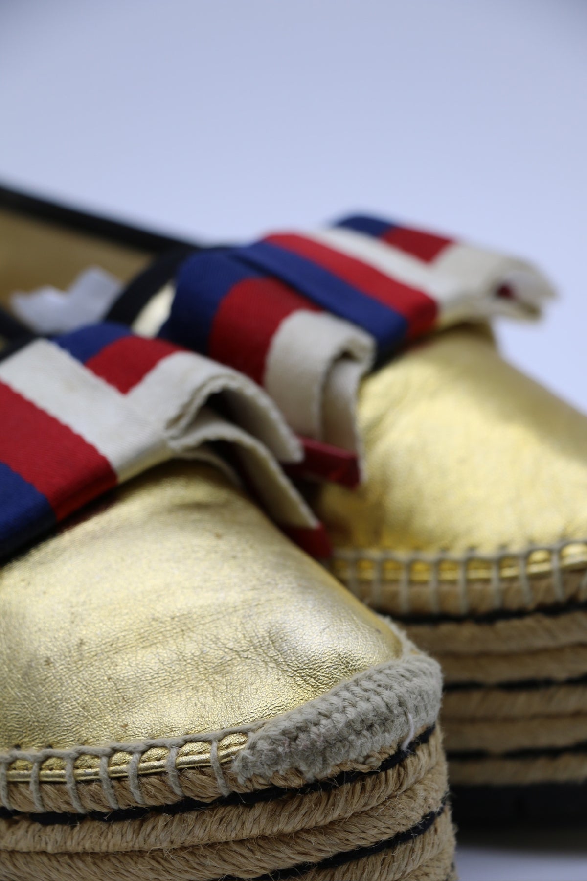 Gucci Golden Espadrilles