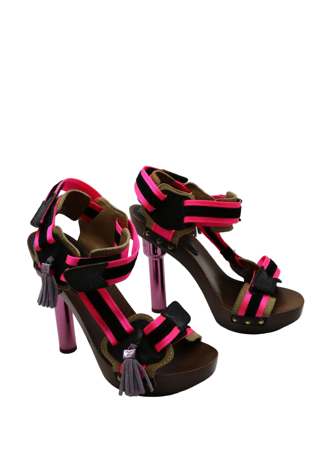 Louis Vuitton Wooden Platform Sandals 2009