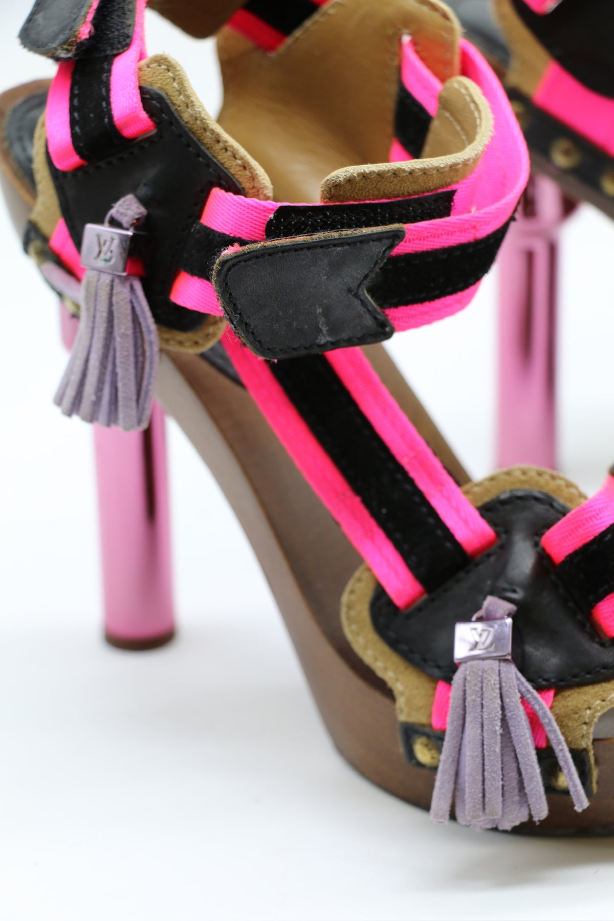 Louis Vuitton Wooden Platform Sandals 2009