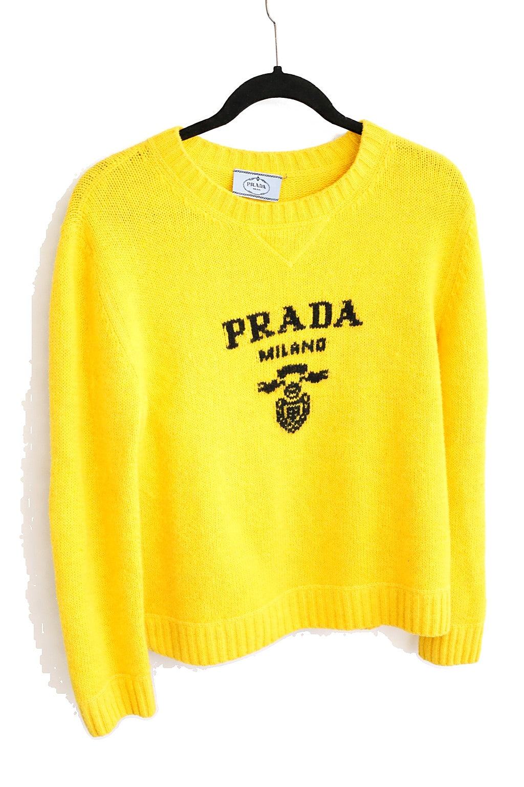 Prada Yellow Cashmere Sweater