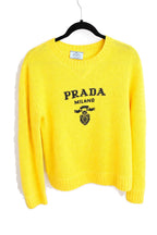 Prada Yellow Cashmere Sweater