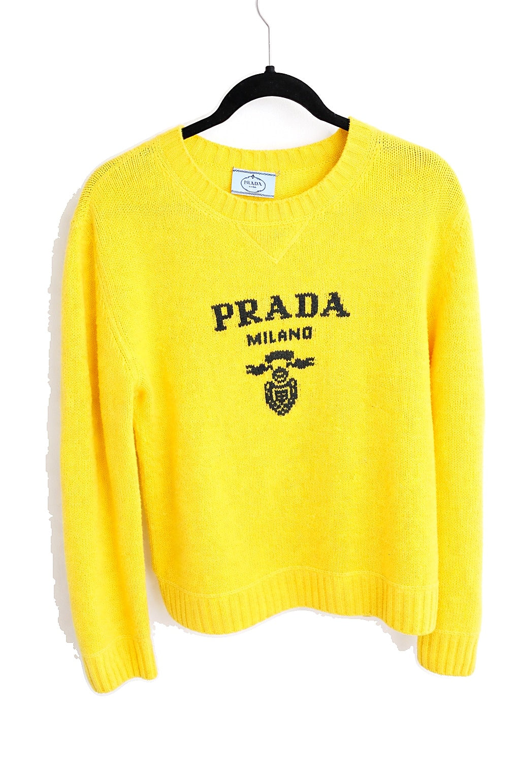 Prada Yellow Cashmere Sweater