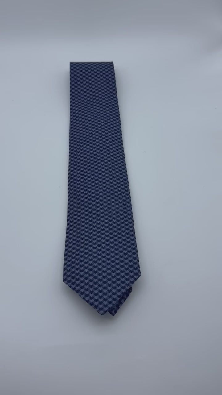 Corbata Hermés azul