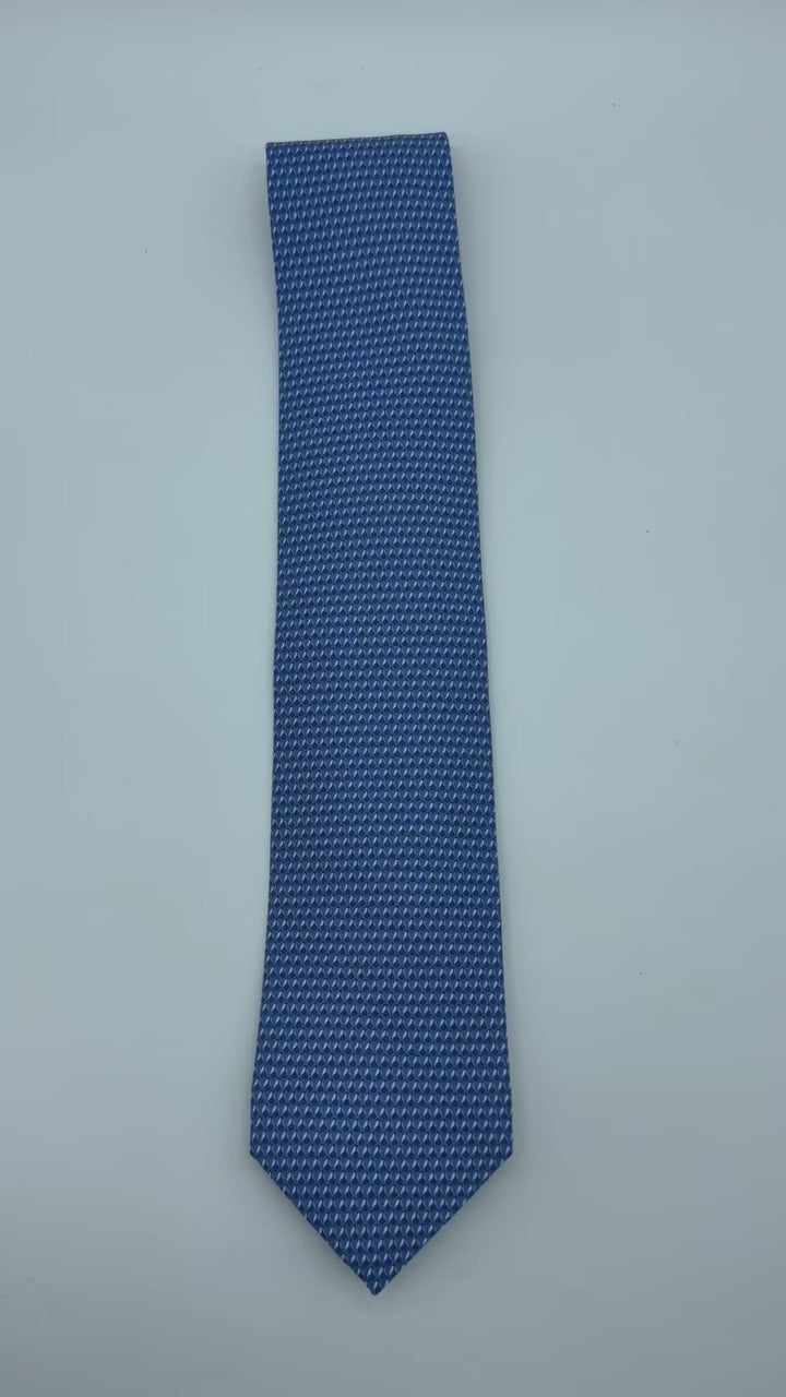 Corbata Hermés Puntos blanco y cafe