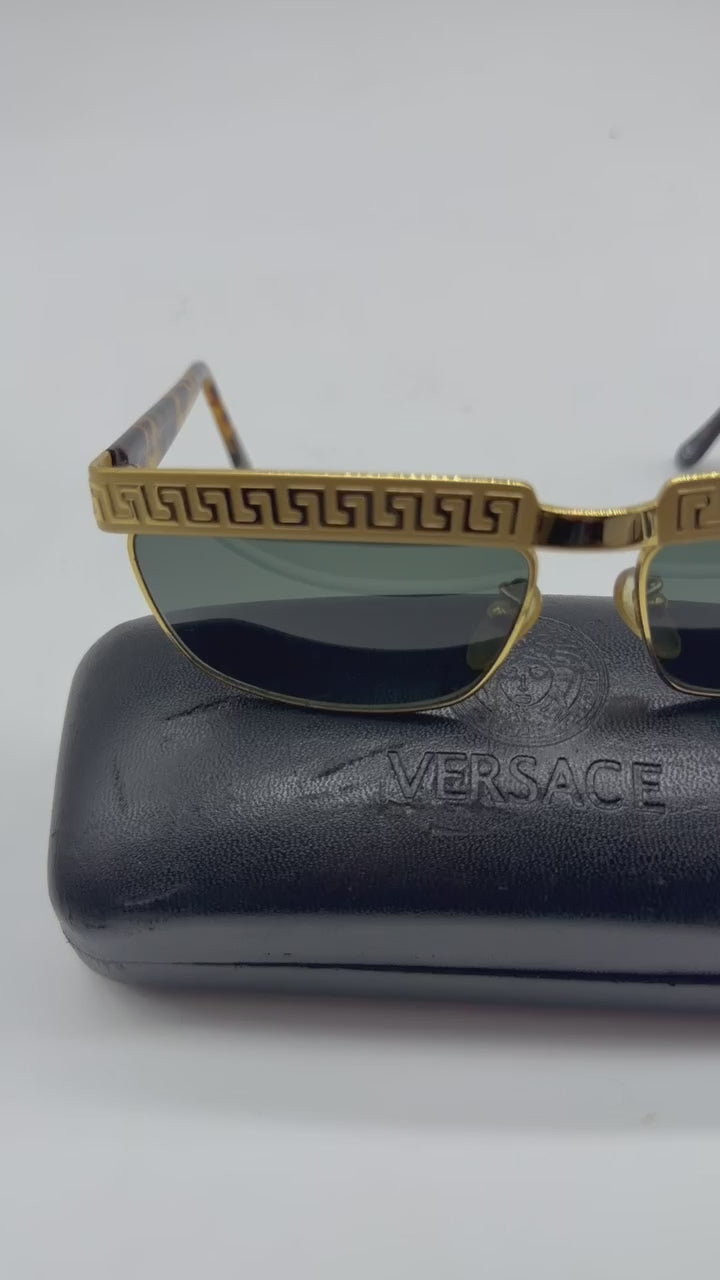 Versace Vintage Gold Accents Sunglasses