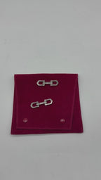 Cartier Sterling silver C Cufflinks
