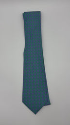 Corbata Hermés morado con verde